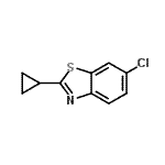 CAS 登录号：52260-26-1， 6-氯-2-环丙基-1,3-苯并噻唑