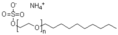 CAS#: 52286-19-8, Polyethylene glycol decyl ether sulfate, ammonium salt