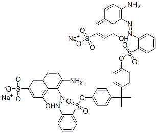 CAS#: 52333-30-9, Disodium 5,5'-[(1-Methylethylidene)Bis(4,1-Phenyleneoxysulphonyl-2,1-Phenyleneazo)]Bis[6-Amino-4-Hydroxynaphthalene-2-Sulphonate]