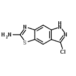 CAS 登录号：52347-65-6， 3-氯-1H-[1,3]噻唑并[5,4-f]吲唑-6-胺