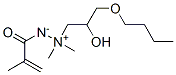 CAS#: 52352-15-5, 1-(3-Butoxy-2-hydroxypropyl)-1,1-dimethyl-2-(2-methyl-1-oxo-2-propenyl)hydrazinium hydroxide inner salt