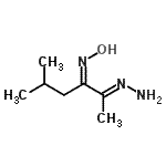 CAS 登录号：524675-20-5， (2E,3Z)-2-亚肼基-N-羟基-5-甲基-3-己烷亚胺