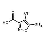 CAS 登录号：524729-12-2， 4-氯-5-甲基-1,2-恶唑-3-羧酸
