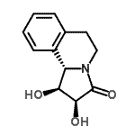 CAS 登录号：524950-87-6， (1S,2S,10bS)-1,2-二羟基-1,5,6,10B-四氢吡咯并[2,1-a]异喹啉-3(2H)-酮