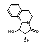 CAS 登录号：524950-94-5， (1R,2R,10bS)-1,2-二羟基-1,5,6,10B-四氢吡咯并[2,1-a]异喹啉-3(2H)-酮