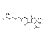 CAS#: 525-87-1, Potassium (2S,5R,6R)-6-[[2-[(E)-3-Chlorobut-2-Enyl]Sulfanylacetyl]Amino]-3,3-Dimethyl-7-Oxo-4-Thia-1-Azabicyclo[3.2.0]Heptane-2-Carboxylate