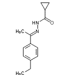 CAS 登录号：525565-06-4， N'-[(1E)-1-(4-乙基苯基)亚乙基]环丙烷甲酰肼