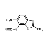 CAS 登录号：5264-75-5， 6-氨基-2-甲基-1,3-苯并噻唑-7-基硫氰酸酯
