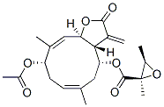 CAS#: 52677-96-0, (2R,3R)-2,3-Dimethyl-2-Oxiranecarboxylic Acid (3aR,4R,6E,9S,10E,11aR)-9-Acetoxy-2,3,3a,4,5,8,9,11alpha-Octahydro-6,10-Dimethyl-3-Methylene-2-Oxocyclodeca[b]Furan-4-Yl Ester