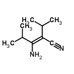 CAS 登录号：52698-30-3， (2Z)-3-氨基-2-异丙基-4-甲基-2-戊烯腈