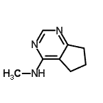 CAS 登录号：52698-64-3， N-甲基-6,7-二氢-5H-环戊二烯并[d]嘧啶-4-胺