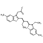CAS 登录号：52749-17-4， (2-{2-[(3-乙基-5-甲基-1,3-苯并噻唑-2(3H)-亚基)甲基]-1-丁烯-1-基}-5-甲基-1,3-苯并噻唑-3-鎓-3-基)乙酸酯