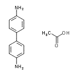CAS 登录号：52754-64-0， 4,4'-联苯二胺乙酸酯(1:1)