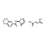 CAS#: 527680-56-4, N-[(3R)-1-Azabicyclo[2.2.2]Oct-3-Yl]-2,3-Dihydro-1,4-Benzodioxine-6-Carboxamide (2E)-2-Butenedioate (1:1)