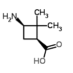 CAS 登录号：527751-18-4， (1S,3R)-3-氨基-2,2-二甲基环丁烷羧酸