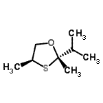 CAS 登录号：52806-16-3， (2S,4S)-2-异丙基-2,4-二甲基-1,3-恶噻戊环