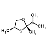 CAS 登录号：52806-18-5， (2S,4R)-2-异丙基-2,4-二甲基-1,3-恶噻戊环
