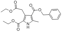 CAS 登录号:52887-35-1, 3-(2-乙氧基-2-氧代乙基)-5-甲基-1H-吡咯-2,4-二羧酸 4-苄基 2-乙基酯