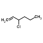 CAS 登录号：53101-38-5， 3-氯-1-己烯