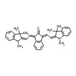 CAS 登录号：53115-05-2， (1E,3E)-1,3-二[(2E)-2-(1,3,3-三甲基-1,3-二氢-2H-吲哚-2-亚基)亚乙基]-1,3-二氢-2H-茚-2-酮