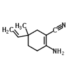 CAS 登录号：531530-13-9， 2-氨基-5-甲基-5-乙烯基-1-环己烯-1-甲腈