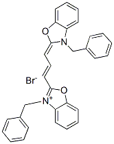 CAS 登录号：53167-78-5， 3-苄基-2-[3-[3-苄基-3H-苯并恶唑-2-亚基]丙-1-烯基]苯并恶唑鎓溴化物