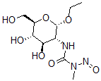 CAS 登录号:53347-34-5, 乙基 2-脱氧-2-(3-甲基-3-亚硝基脲基)-alpha-D-吡喃葡萄糖苷