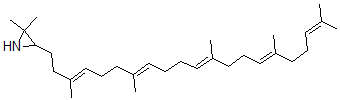 CAS 登录号：53402-48-5， (all-E)-2,2-二甲基-3-(3,7,12,16,20-五甲基-3,7,11,15,19-二十一碳五烯基)-氮丙啶