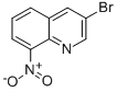 CAS 登录号：5341-07-1， 3-溴-8-硝基喹啉