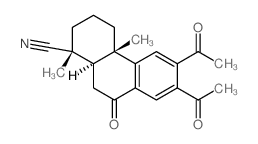 CAS 登录号：5344-93-4， (1R,4aS,10aS)-6,7-二乙酰基-1,4alpha-二甲基-9-氧代-3,4,10,10alpha-四氢-2 H-菲-1-甲腈