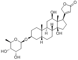CAS#: 5352-63-6, 4-[(3S,5R,8R,9S,10S,12R,13S,14S,17R)-3-[(2R,4S,5S,6R)-4,5-Dihydroxy-6-Methyloxan-2-Yl]Oxy-12,14-Dihydroxy-10,13-Dimethyl-1,2,3,4,5,6,7,8,9,11,12,15,16,17-Tetradecahydrocyclopenta[a]Phenanthren-17-Yl]-5H-Furan-2-One