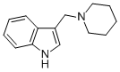 CAS#: 5355-42-0, 3-((Piperidin-1-Yl)Methyl)-1H-Indole