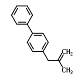 CAS 登录号：53573-00-5， 1-(2-甲基丙-2-烯基)-4-苯基-苯