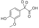 CAS#: 53587-33-0, 4-Hydroxy-3-Methoxyphenylacetic-2,2-D2 Acid