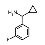 CAS 登录号：535925-74-7， 1-环丙基-1-(3-氟苯基)甲胺