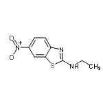 CAS 登录号：53597-37-8， N-乙基-6-硝基-1,3-苯并噻唑-2-胺