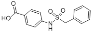 CAS 登录号：536-95-8， 4-(苄基磺酰胺基)苯甲酸