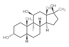 CAS 登录号：53649-14-2， 9-氟-10,13,17-三甲基-2,3,4,5,6,7,8,11,12,14,15,16-十二氢-1H-环戊二烯并[a]菲-3,11,17-三醇