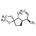 CAS 登录号：536737-46-9， (2R,3R)-3-[(2R)-3-丁烯-2-基]-1,1-二甲氧基-2-甲基环戊烷
