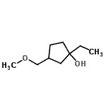 CAS 登录号：536738-03-1， 1-乙基-3-(甲氧基甲基)环戊醇