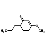 CAS 登录号：53690-80-5， 3-甲氧基-6-丙基-2-环己烯-1-酮