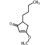 CAS 登录号：53690-89-4， 5-丁基-3-甲氧基-2-环戊烯-1-酮