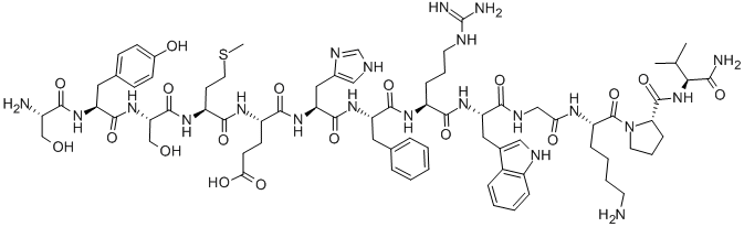 CAS#: 53697-27-1, H-Ser-Tyr-Ser-Met-Glu-His-Phe-Arg-Trp-Gly-Lys-Pro-Val-NH2