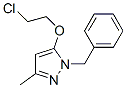 CAS 登录号：5371-90-4， 1-苄基-5-(2-氯乙氧基)-3-甲基-1H-吡唑