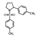 CAS 登录号：537677-95-5， 2-(4-甲基苯基)-3-[(4-甲基苯基)磺酰基]-1,3-噻唑烷
