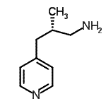 CAS 登录号：537705-84-3， (2S)-2-甲基-3-(4-吡啶基)-1-丙胺