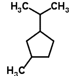 CAS 登录号：53771-88-3， 1-异丙基-3-甲基环戊烷