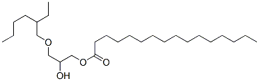 CAS 登录号：53890-13-4， 3-[(2-乙基己基)氧基]-2-羟基丙基棕榈酸酯