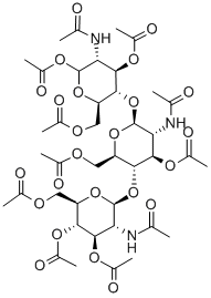 CAS 登录号：53942-45-3， O-3,4,6-三-O-乙酰基-2-(乙酰氨基)-2-脱氧-beta-D-吡喃葡萄糖基-(1-4)-O-3,6-二-O-乙酰基-2-(乙酰氨基)-2-脱氧-beta-D-吡喃葡萄糖基-(1-4)-2-(乙酰氨基)-2-脱氧-1,3,6-三乙酸酯-alpha-D-吡喃葡萄糖