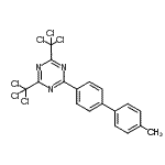 CAS 登录号:539854-53-0, 2-(4'-甲基-4-联苯基)-4,6-二(三氯甲基)-1,3,5-三嗪